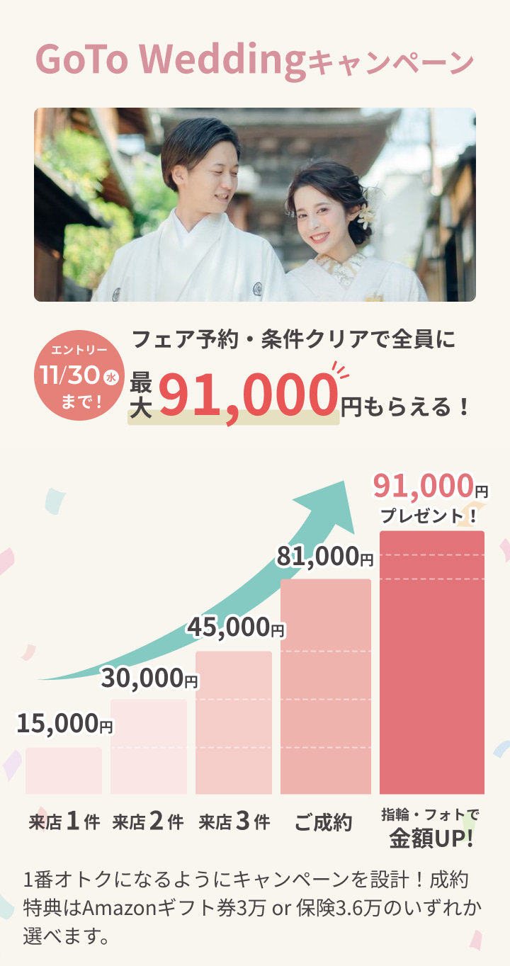 GO TO WEDDINGキャンペーン